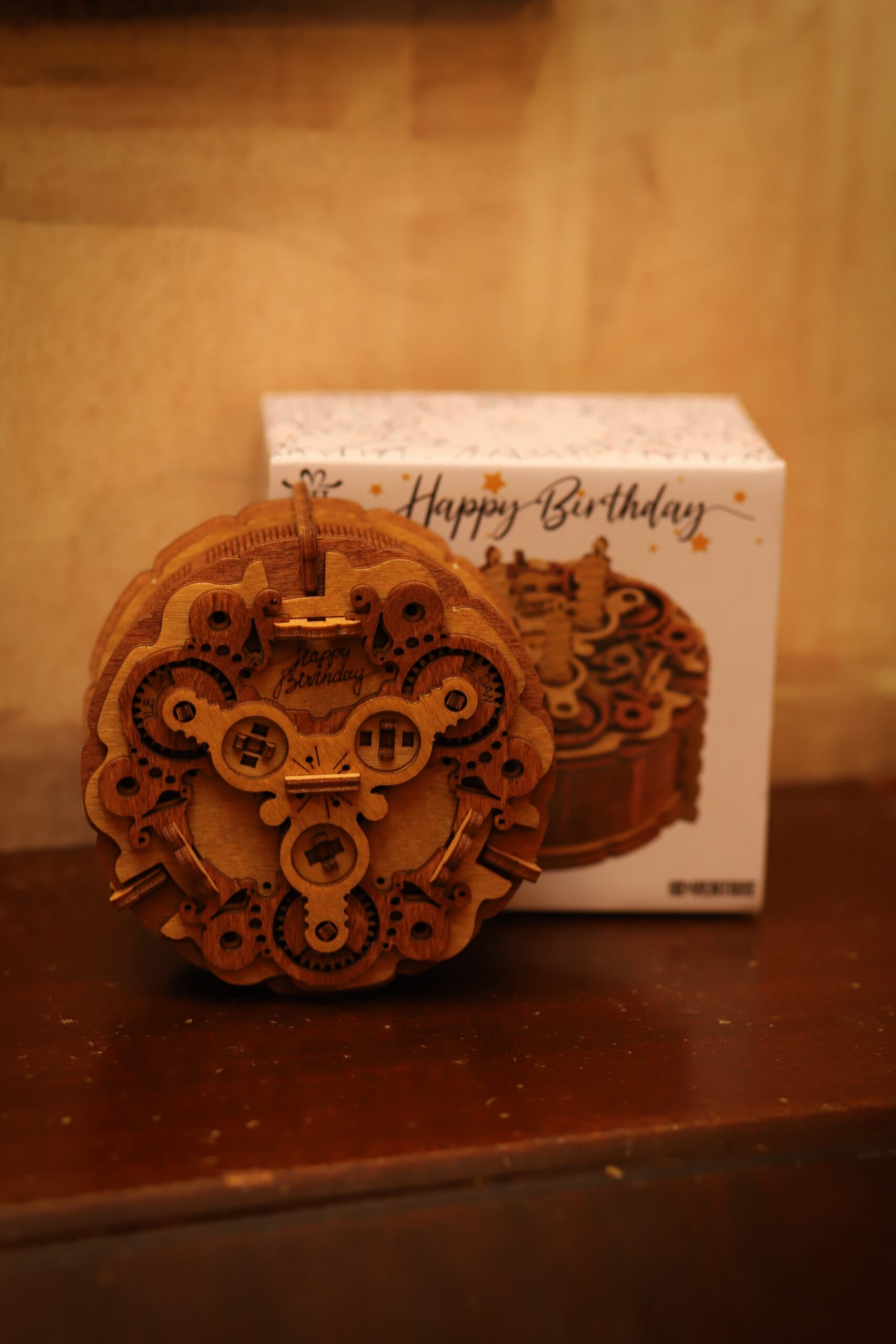 Birthday Cake Gift Puzzle Box