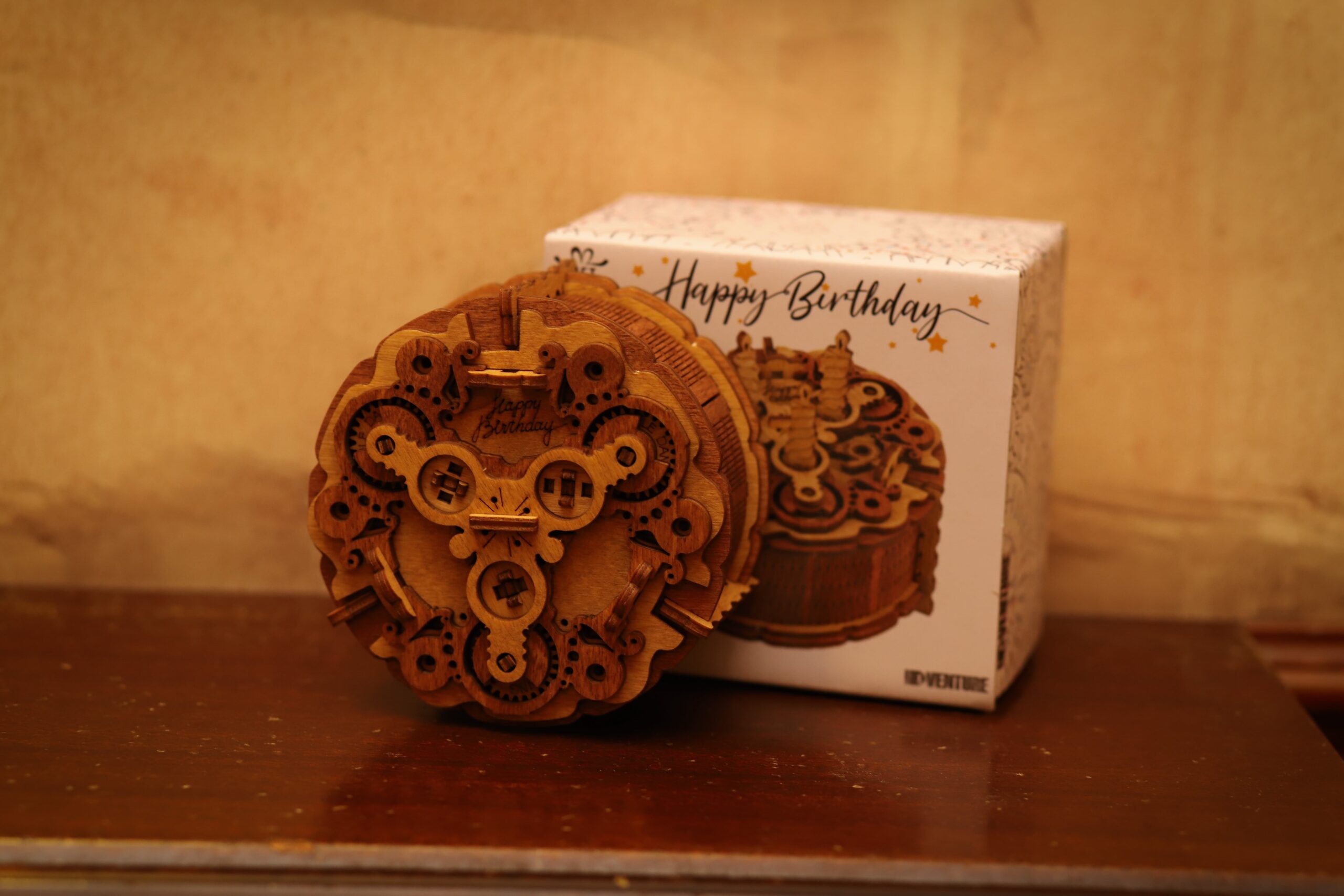 Birthday Cake Gift Puzzle Box